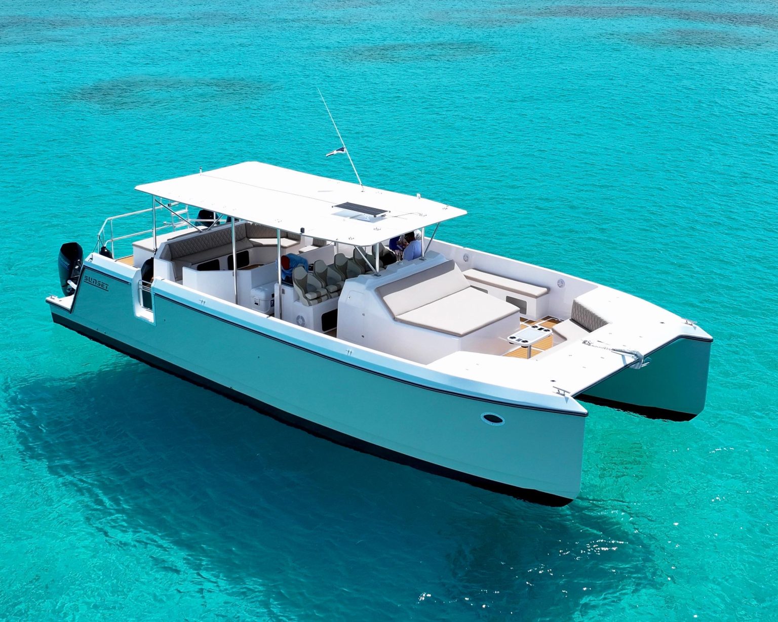 Catamaran Sunrise, 45ft boat for private charter, up to 35 guests